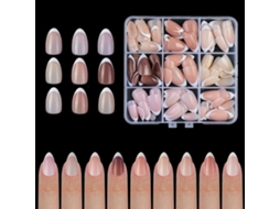 Dicas De Unhas De Gel Francês Com Base E Primer Pré-aplicados 15 Tamanhos 9 Cores Para Artesanato De Unhas Diy
