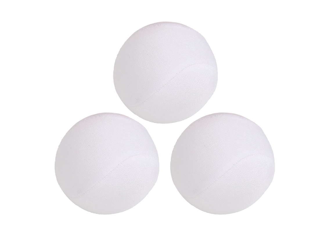 Mali 3pcs Bola de Squeeze Tpr Macia para Yoga, Alivio de Estresse, Massagem e Brinquedo Branco