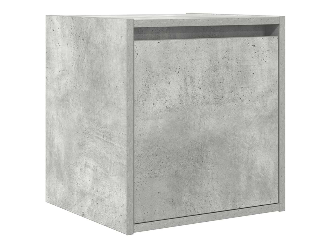 Mesa cabeceira de parede 38x34x40 cm Cinza Cimento MAISON EXCLUSIVE