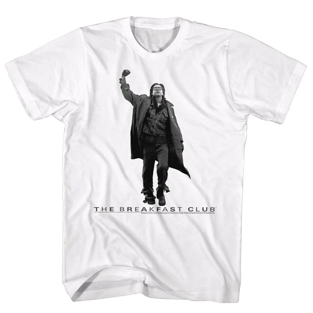 Rockinstone Breakfast Club Movie Vintage Guy White Adult T-shirt Size:s