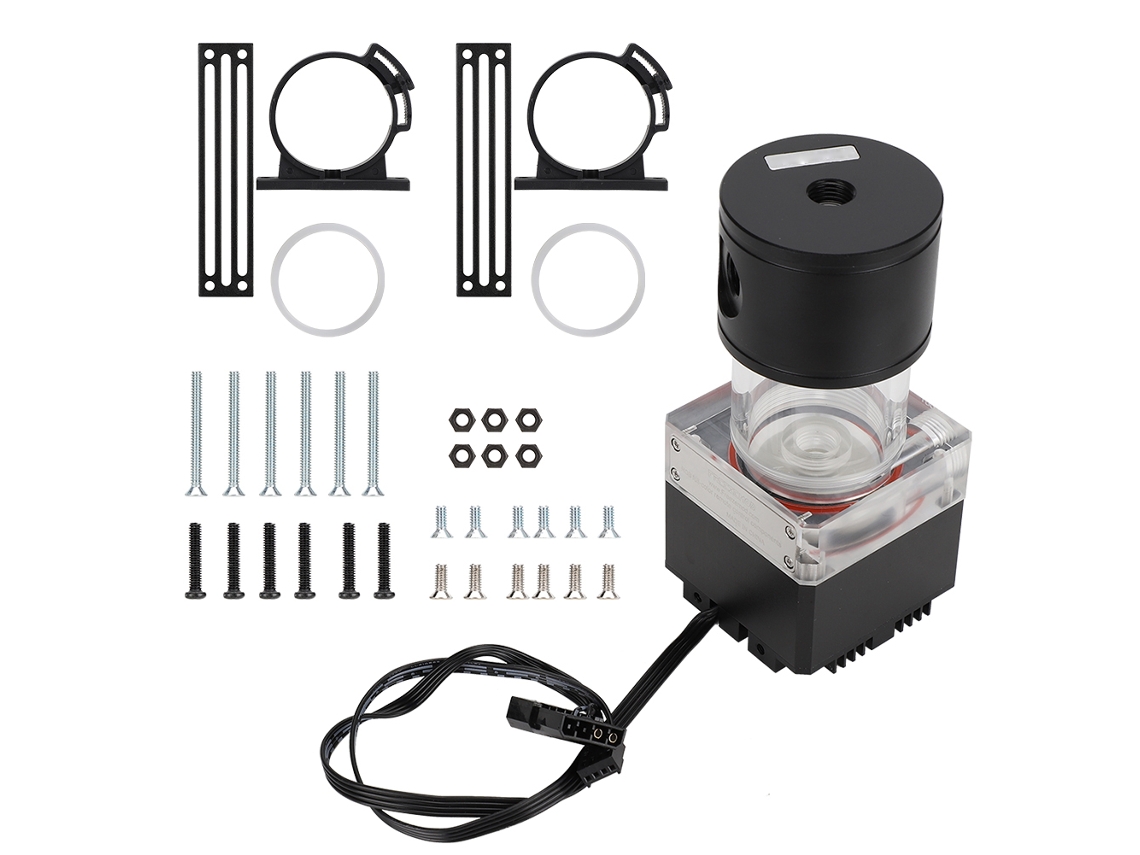 Kit De Bomba E Tanque De Resfriamento Por Água Integrado Ao Computador Pub Fs6ma-14 800l H 4m Head Preto