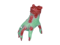 Primerox mão Fantasma Móvel Assustadora Rastejante Halloween Decor Props Verde Vinil Adulto