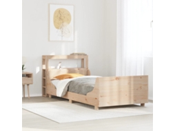 Vidaxl Cama Sem Colchão 90x200 Cm Madeira De Pinho Maciça