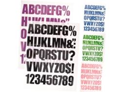 Folhas De Letras, Números, Apliques E Emblemas Termocolantes Para Decorar Roupas, Mochilas E Projetos