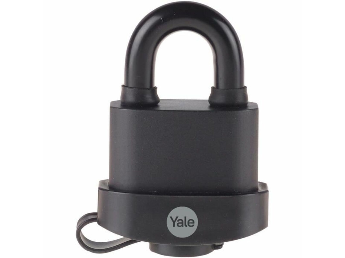 Cadeado com chave YALE Retangular Preto