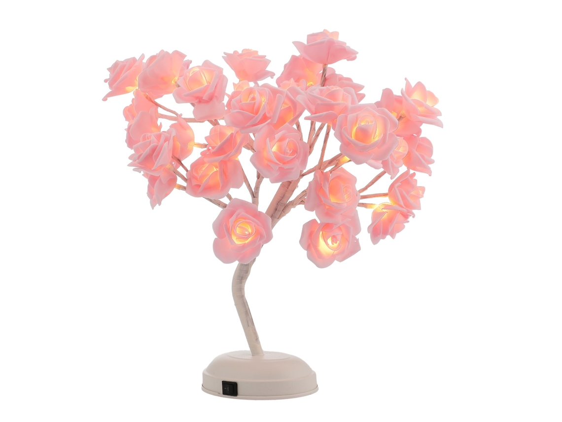 Luz de Árvore de Rosas para Decoração Jantar de Dia Dos Namorados Luz Noturna para Quarto e Sala LAXISCREED