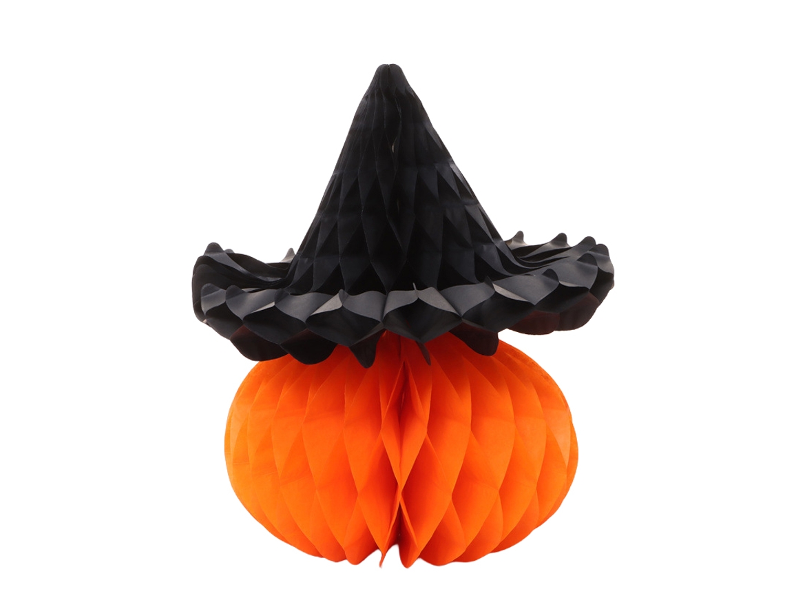 Decoração De Halloween Com Abóbora Em Formato De Colmeia Da Laxiscreed, 25cm, Para Festas Temáticas