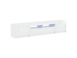 Vidaxl Armário De Tv Led De 5 Peças Branco Brilhante
