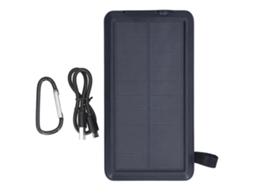 2026 batería Solar Led 30000mah Cargador Portátil com 4 Cabos para Escalada e Montanhismo Preto
