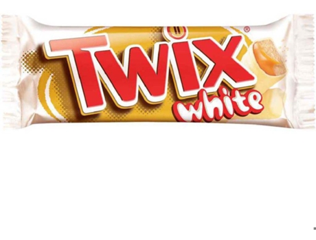 Snack de Chocolate Branco TWIX emb. 46 gr
