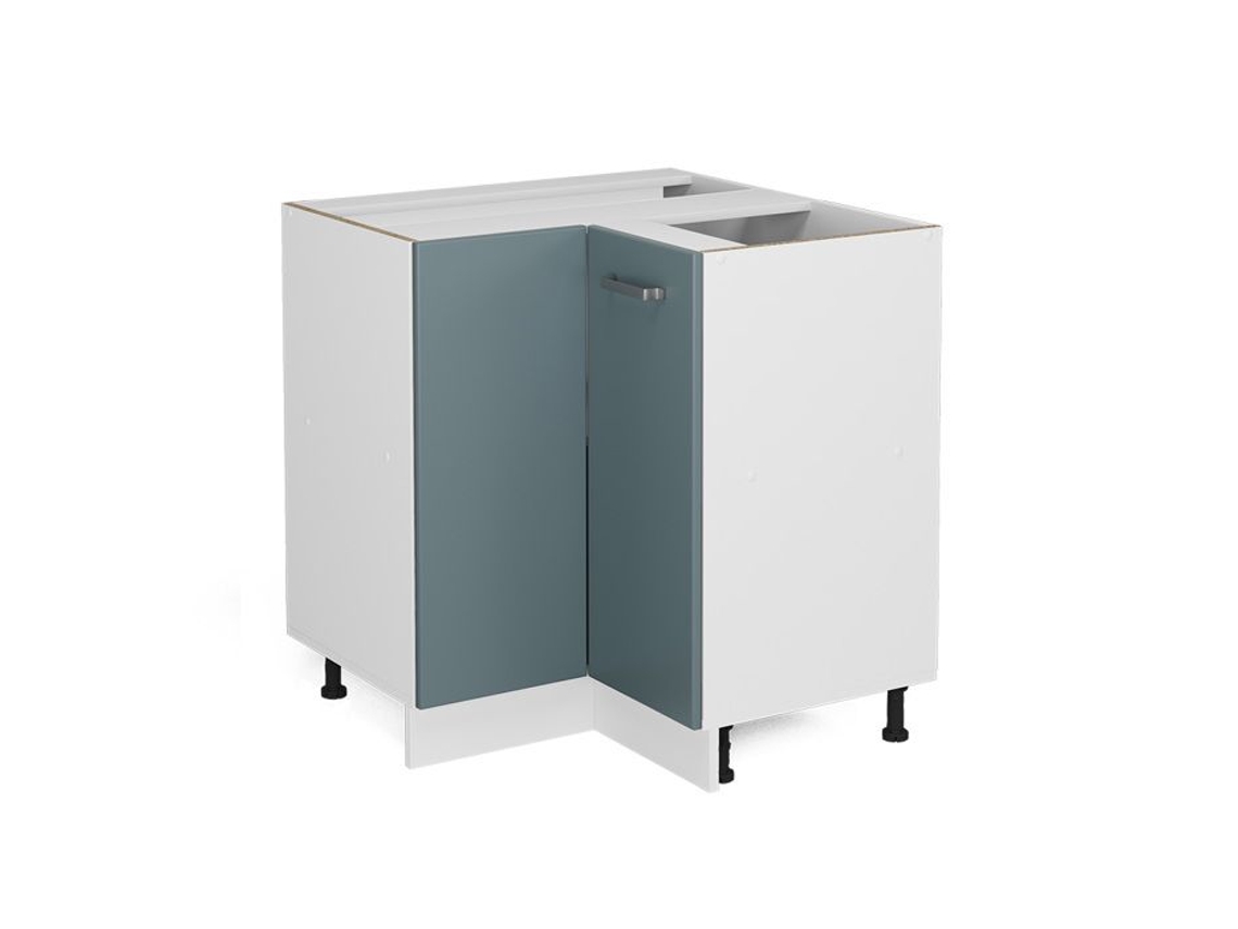 Móvel de canto Vicco R-Line, cinza azulado, 75,6 cm sem bancada