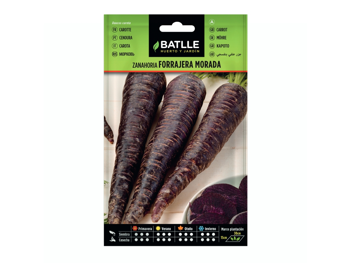 Sementes de Cenoura Lilás BATLLE