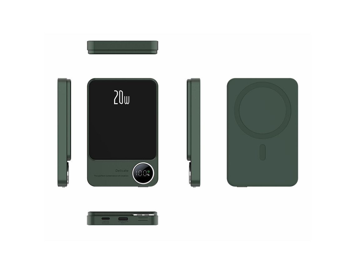 Aetheria power Bank Magnético Sem Fio 10000mah Carregamento Rápido Pd20w Ultra fino com Display Led
