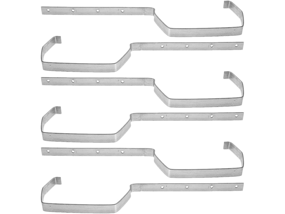 Nuobesty Conjunto De 6-suportes Metálicos Para Calhas Ferro, Sistema De Drenagem Águas Pluviais Para Residências E