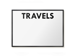 Magnetic Wall Board Travels For The Office Espelharte (70x50 Cm)
