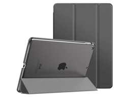 Capa Protetora Compatível Com Ipad De 9ª/8ª/7ª Geração , Suporte Traseiro Fosco Para 10,2 Polegadas, Cinza Espacia Tuotuo (2021/2020/2019)