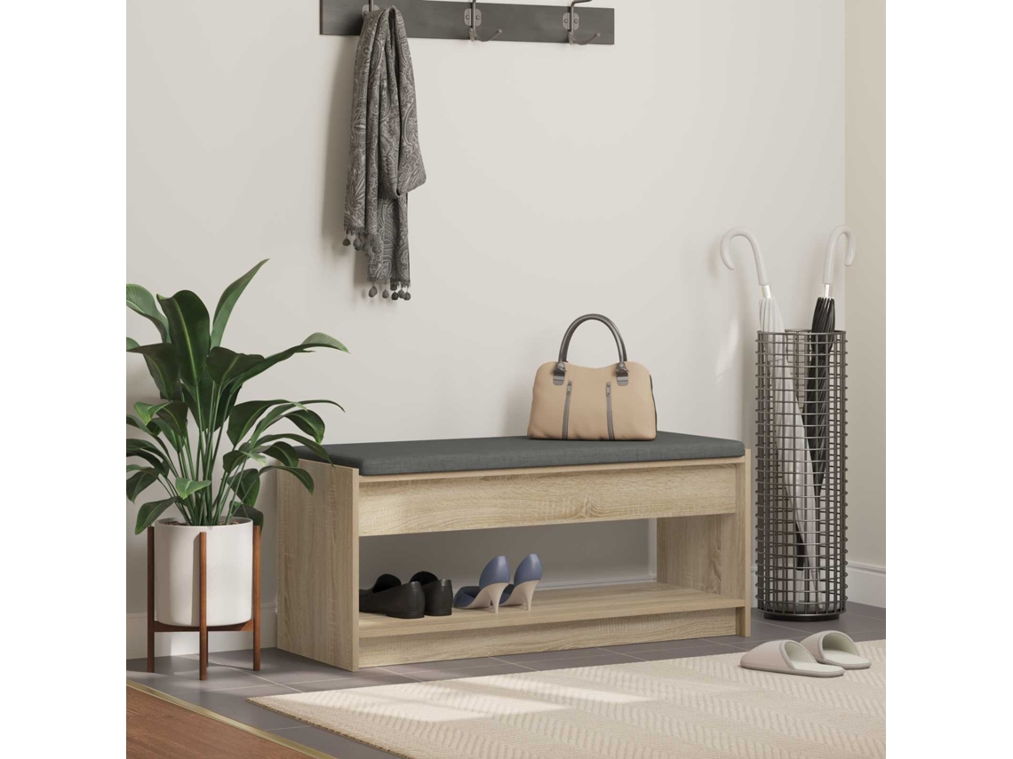 Vidaxl Banco De Hall Carvalho Sonoma 103 X 38 X 45 Cm