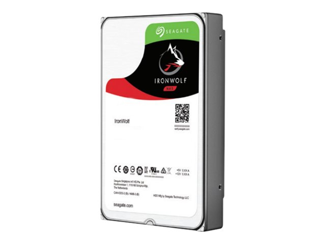 Disco rígido hdd 10to 7200tpm 6gb/s sata 256mo cache 8,9cm 3,5p 24x7 cmr para sistemas de montagem em rack nas e raid SEAGATE Ironwolf