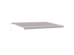 Toldo Retrátil Manual Cinza Vidaxl Cinzento Acrílico