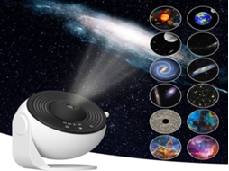 Lurelia Projetor Galáxia Led, Rotação 360°, Céu Estrelado, Para Quarto