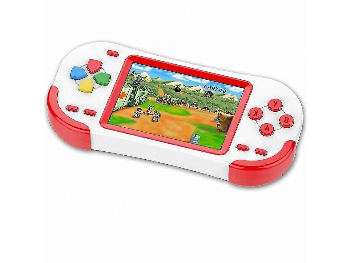 Console De Jogos Portátil Retrô Com 220 Jogos Clássicos, Tela De 3 Polegadas, Vermelho.