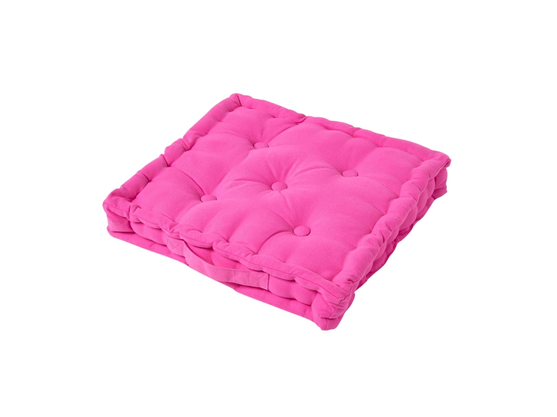 Homescapes Hot Pink Floor Cushion 50x50 Cm