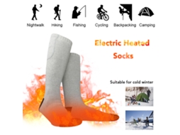 Calcetines Eléctricos con Batería, para Hombres y Mujeres, para Ciclismo, Camping, Senderismo y Moto en Invierno | S/MARCA