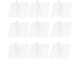 Conjunto De 10 Ganchos Adesivos De Parede, Sem - Design Funcional
