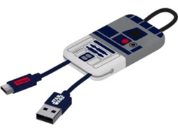Cabo TRIBE R2-D2 (USB - Micro-USB - 0.22m - Cinza)