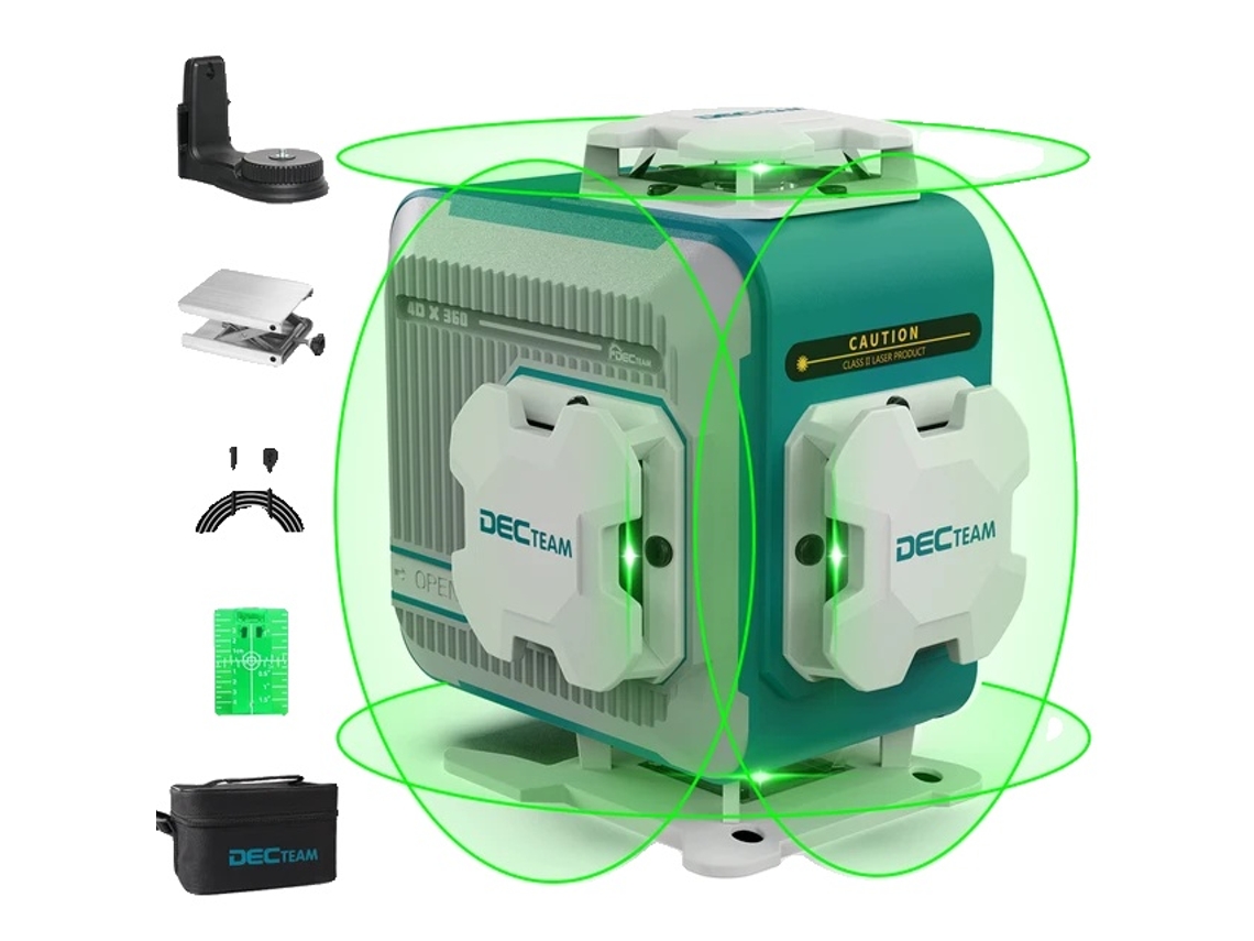 Nível A Laser, 4d 16 Linhas, Autonivelante, Laser Verde,4d Laser Oem