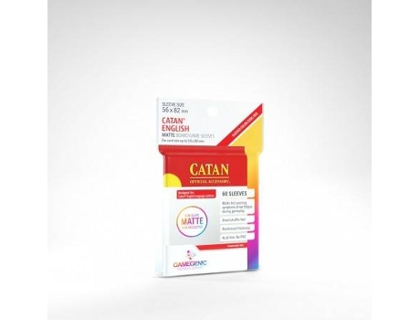 Sleeves para Cartas  Matte Catan Clear (56 x 82 mm)