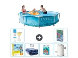 Piscina com Estrutura Redonda 305x76 Cm 5 peças S7 INTEX