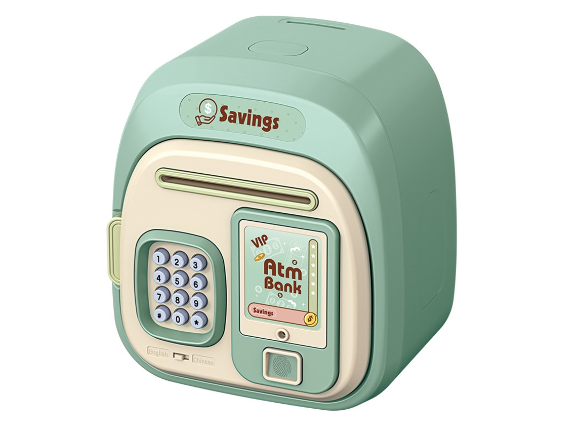 Cofrinho Multifuncional Caixa De Dinheiro De Indução Automática De Modo Duplo Cuich (verde)