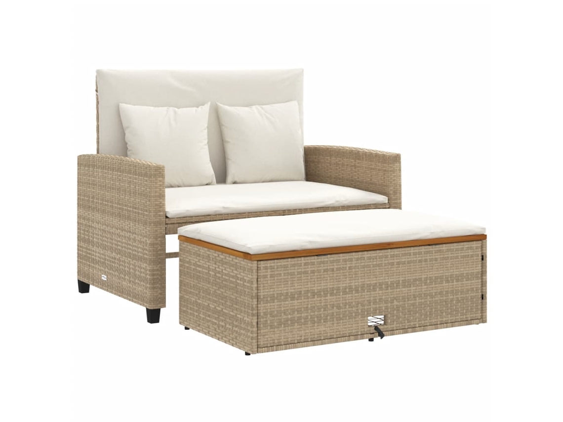 Garden Sofa, Garden Sofas Vidaxl Bege Rattan / Vime (n/a)