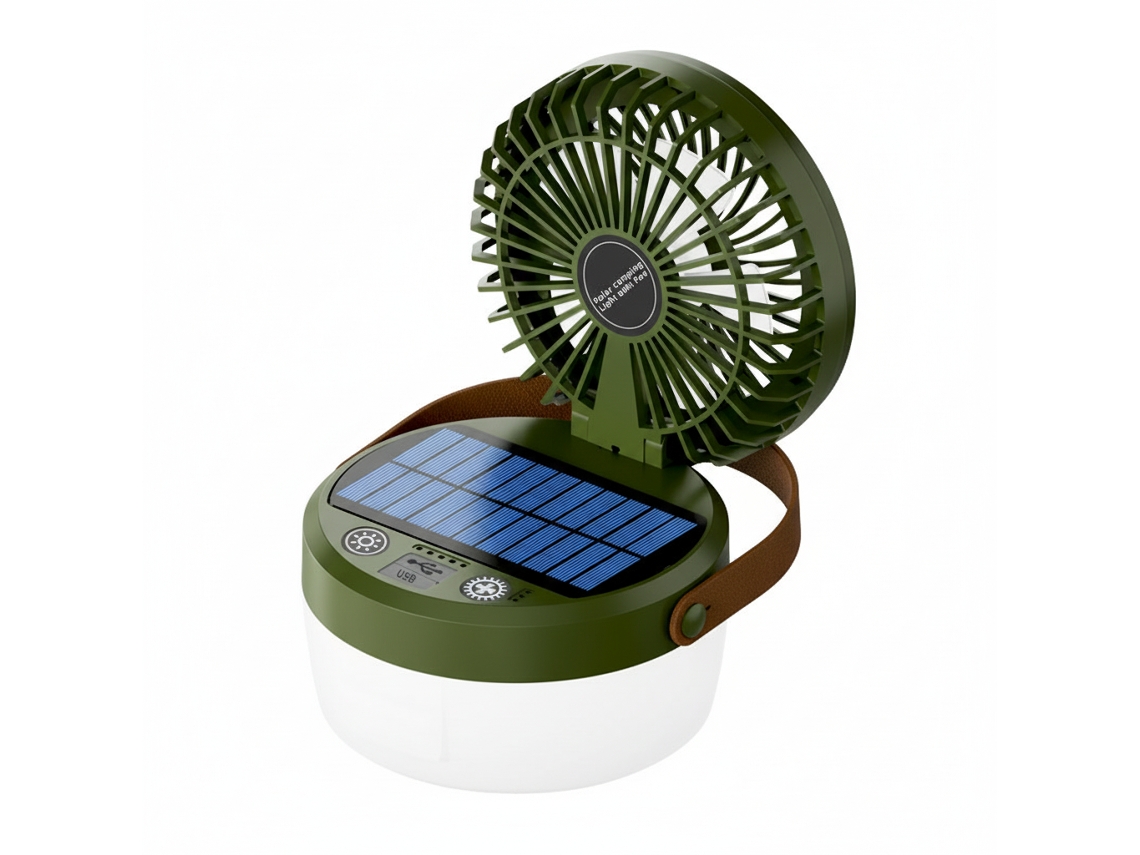 Lanterna Led Recarregável Dobrável Solar Para Barraca