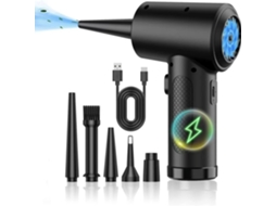Aspirador De Pó Portátil Sem Fio Multiuso Substitui Latas De Ar Potentes 51000rpm Aspirador De Pó F Brilvibera