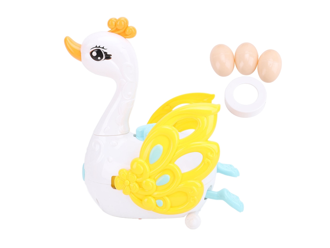 Mali brinquedo Cisne Elétrico com Luz e Ovos Botar, Brinquedo de Aprendizagem para Crianças com Andamento Universal