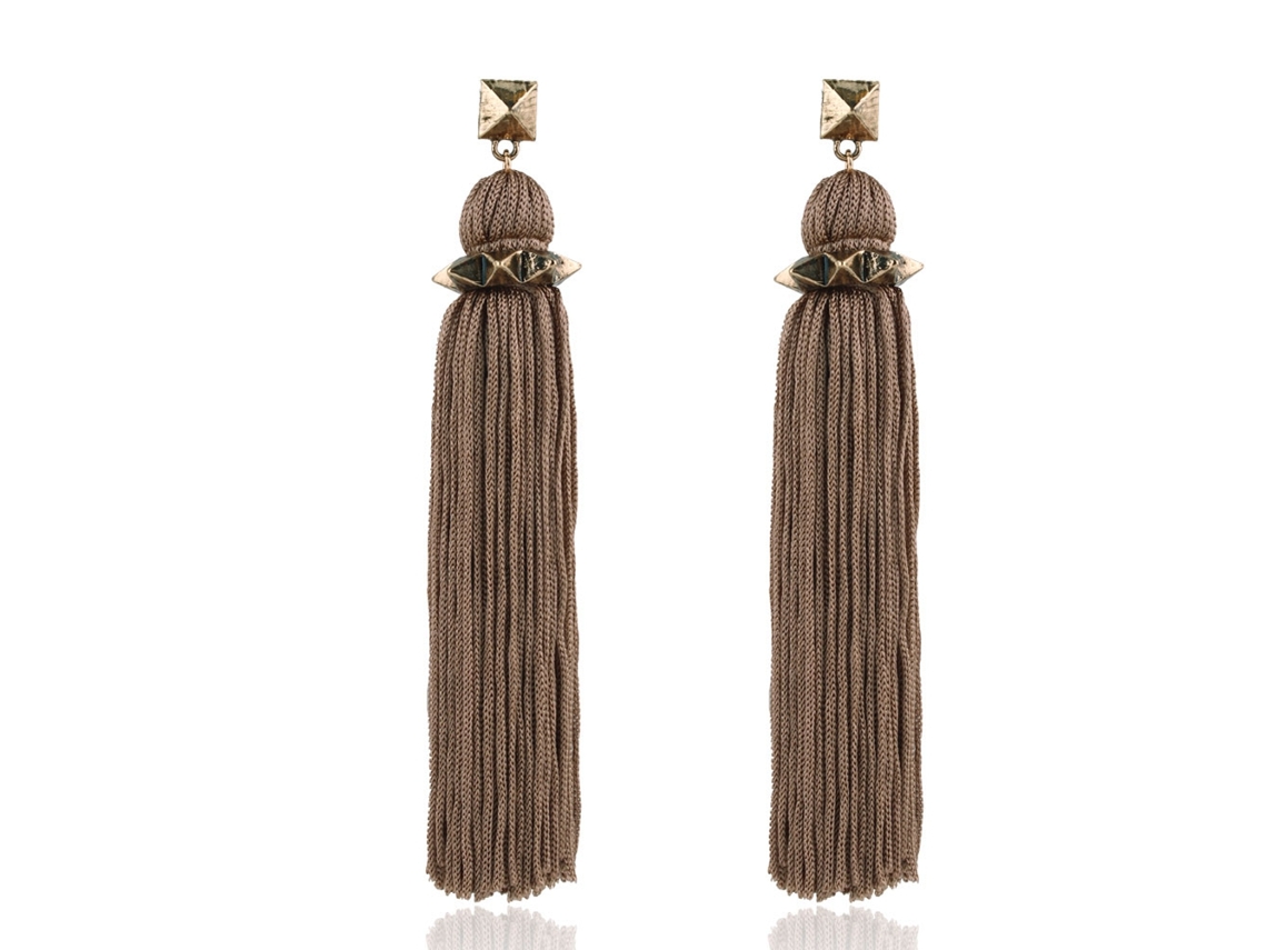 Brinco Tassel Longo Estilo Boêmio Feminino Acessorizar Decorar