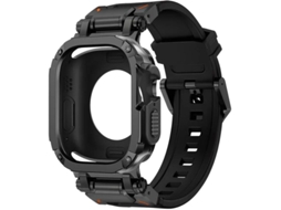 Pack Capa 360 + Bracelete Adventurer Apple Watch Series 10 46Mm Preto ANTIIMPACTO!