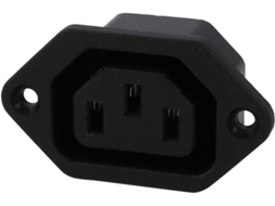 Tomada Iec 320 C13 de 250 V Ca e 10 a para Montagem em Painel . CHABERLU