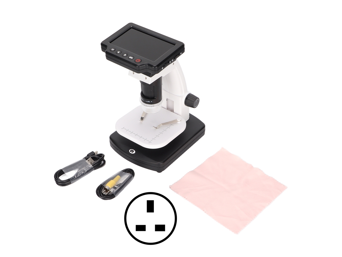 Microscópio Digital EOOCOO (aumento de 1200x, Tela Lcd de 4 Polegadas)