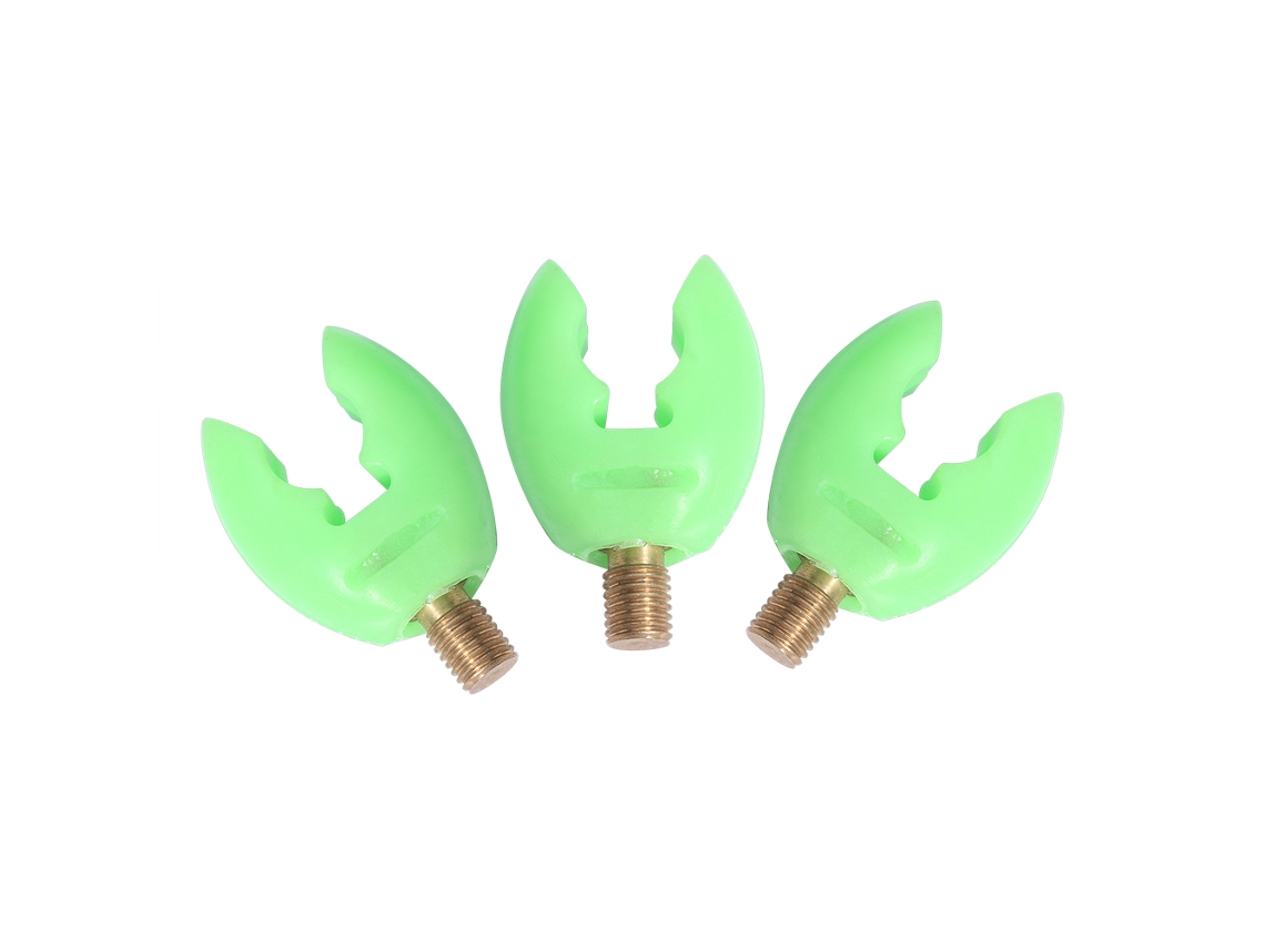 Suporte de Vara de Pesca Plástico Verde com 3 Unidades