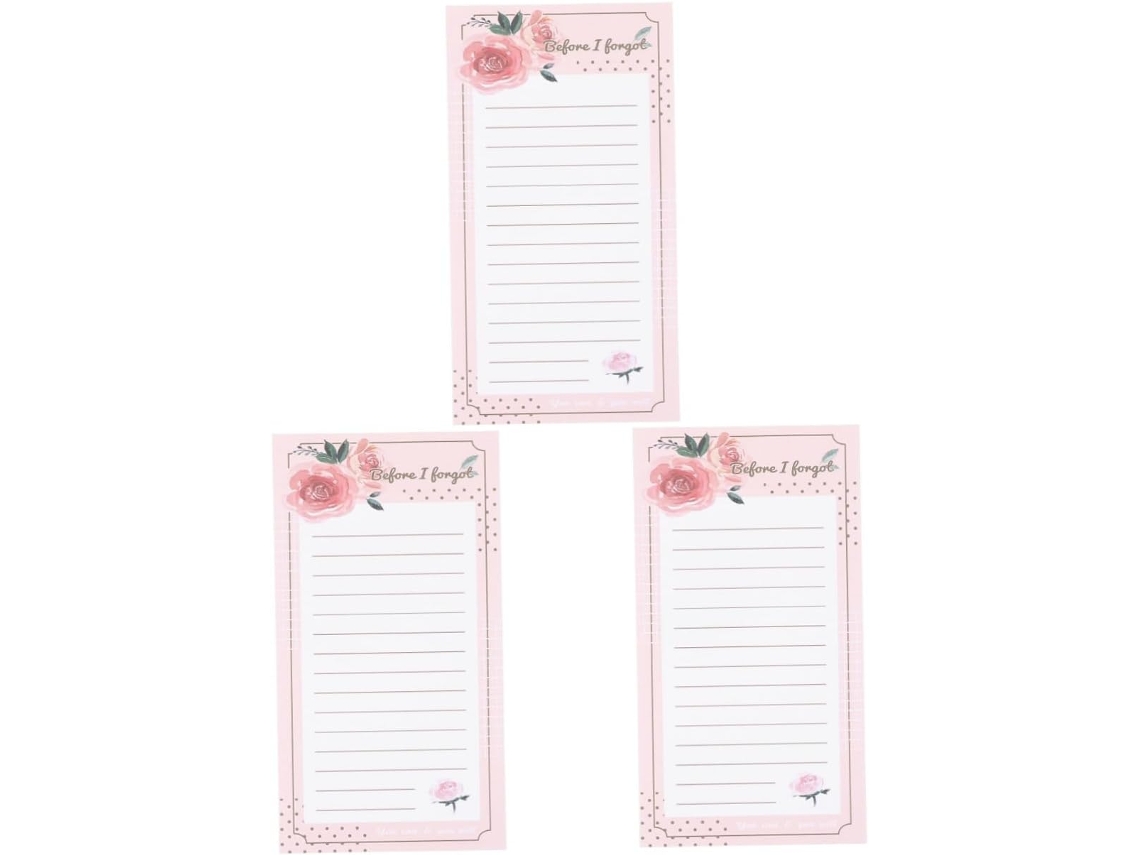 3 Peças 1 Caderneta Des Cahiers Tableau Magnétique Pour Réfrigérateur Lunettes De Soleil Pense- Bloc-notes