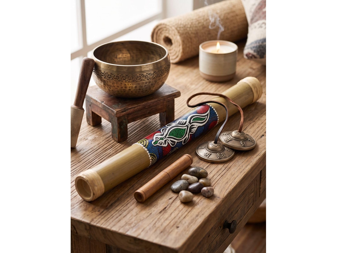 Bastão De Chuva De Bambu 50 Cm Com Design Gecko