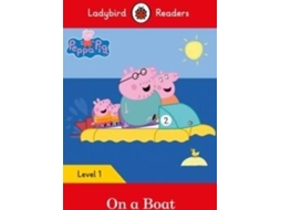 Livro Peppa Pig On a Boat Ladybird Readers Level 1 de Team Ladybird Readers (Inglês)