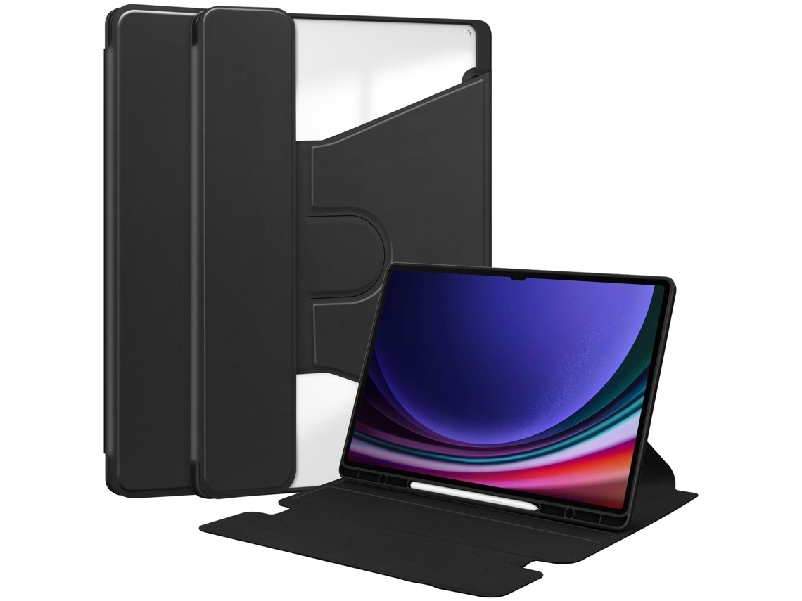 Capa Para Tablet Lurelia, Compatível Com Samsung Galaxy Tab S9 11 Giratório 360, Preto, Tpu, Suporte Giratório, Função Sono