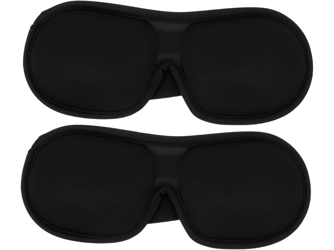Conjunto De 2 Peças Com Máscara De Dormir Simples, Faixa De Cabeça