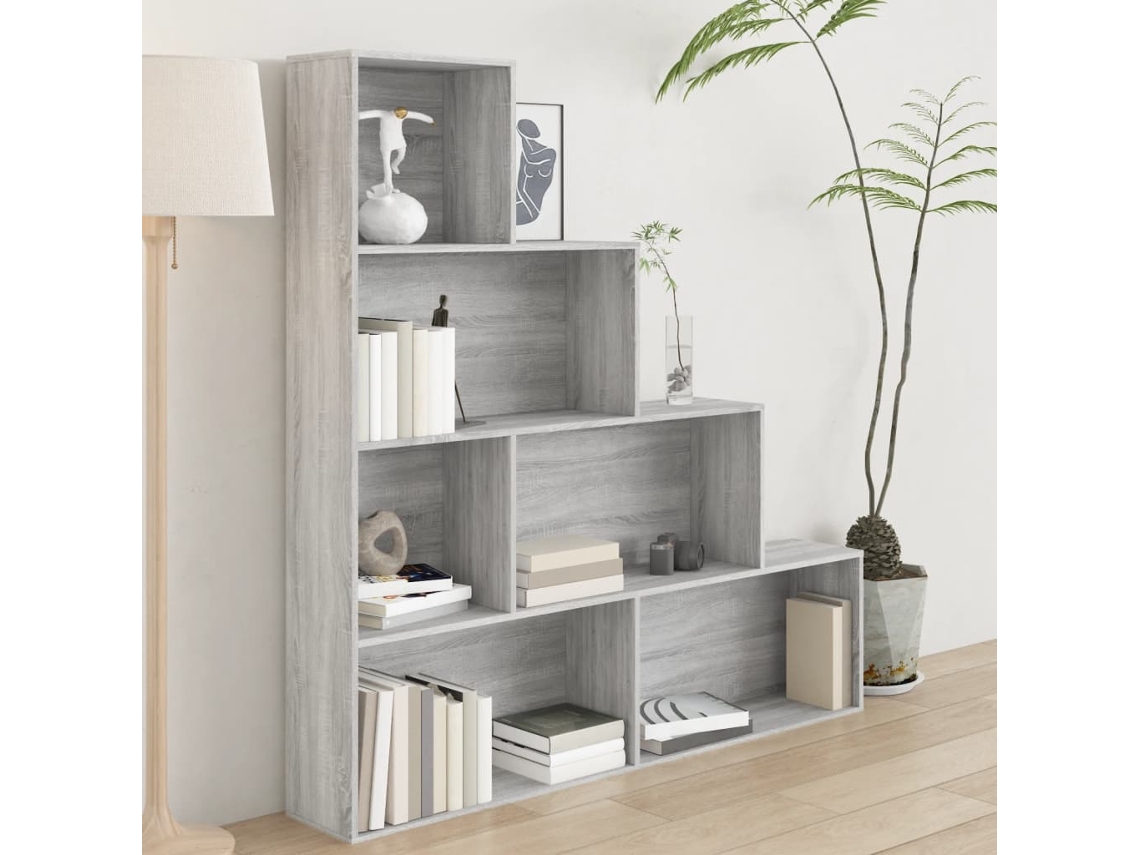 Vidaxl Estante 155x24x160 Cm Cinzento Sonoma