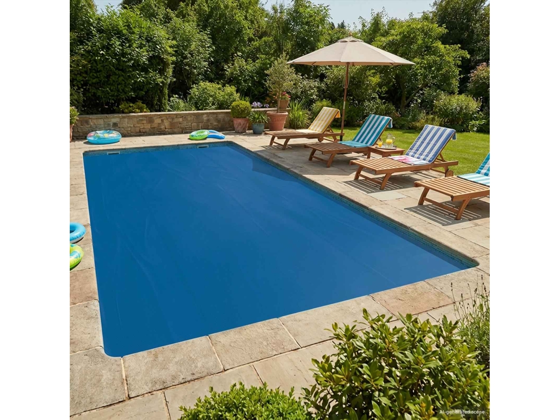 Vidaxl Capa Solar Para Piscina Extrapesada 600 X 300 Cm 400 Μm Pe Azul