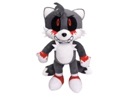 Novo Brinquedo de Pelúcia Super Sonic com Cabeça Grande, Tails e Knuckles, 30 Cm, Versão Cinza GOKOCO